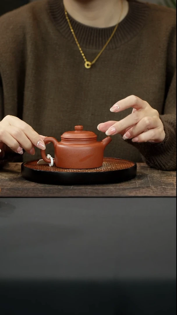 【闪购商品】紫砂茶壶红降坡德钟130cc