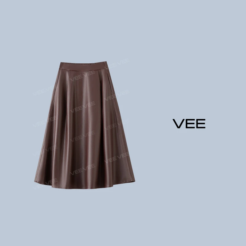 【专属】VEE【初yu】新款法式复古赫本风减龄高腰伞裙半裙