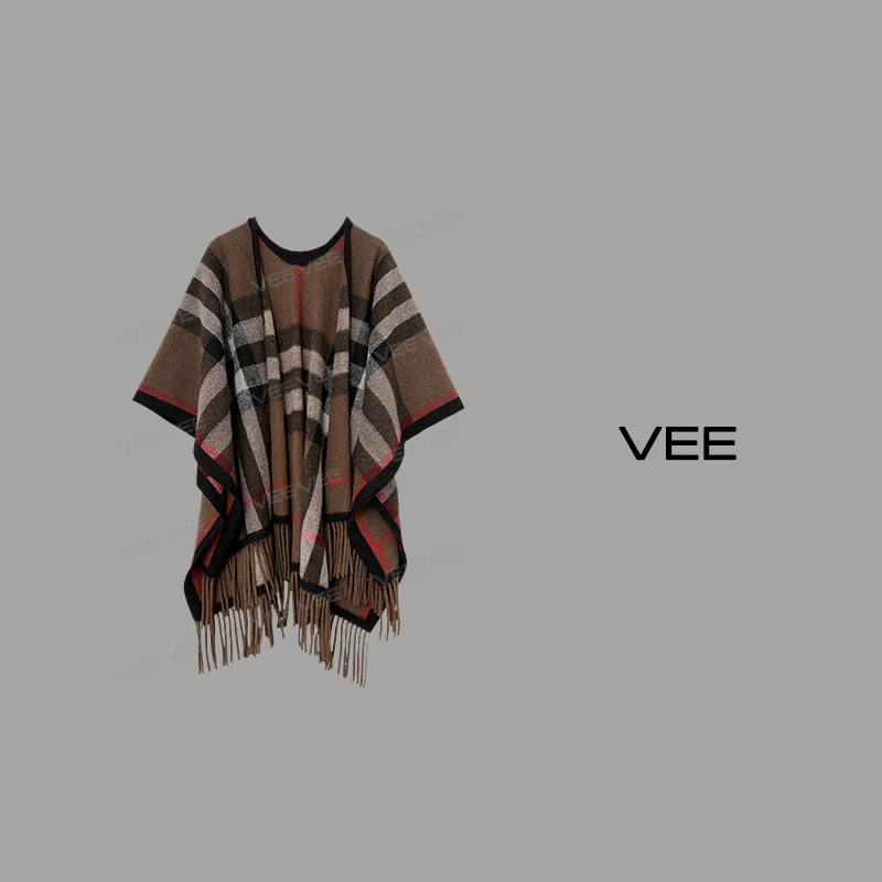 【方总】VEE【自由取悦2】时尚经典百搭秋冬绵羊毛混纺苏格兰格披肩