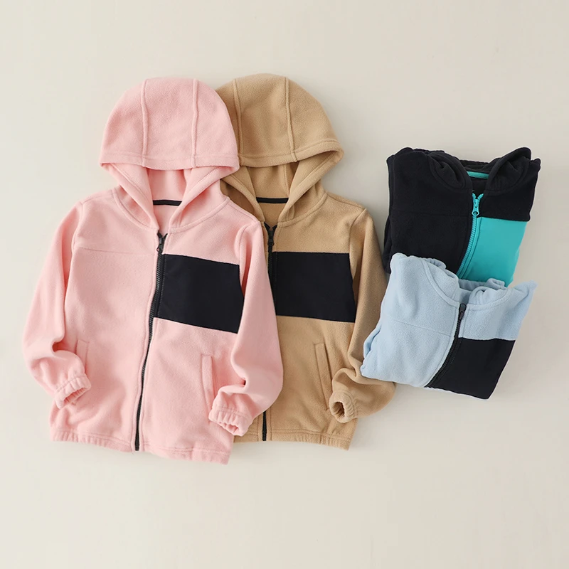 唯品仓反季甩！ 儿童冬季拼接中大童毛毛衣外套   230