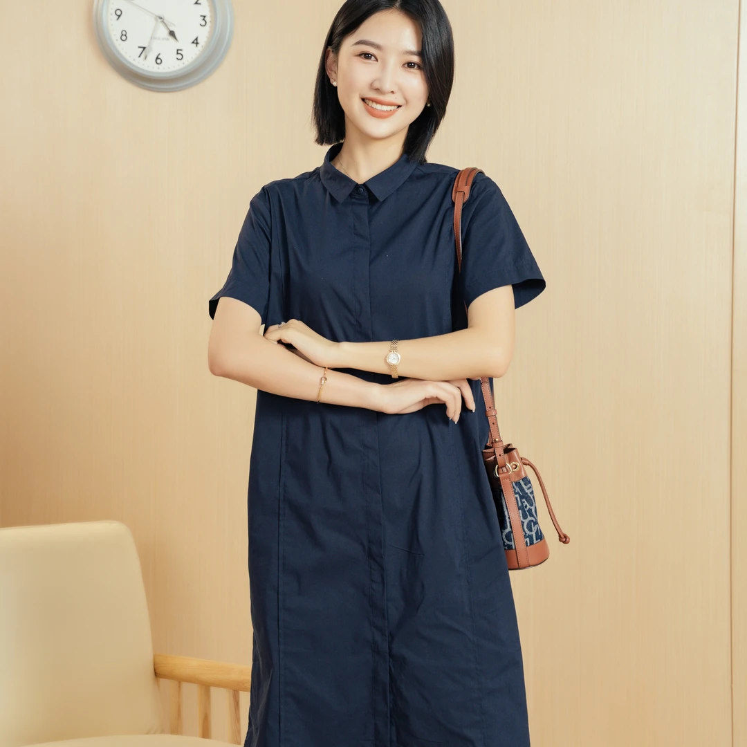 Yun/韫夏季时尚休闲气质连衣裙B23512826