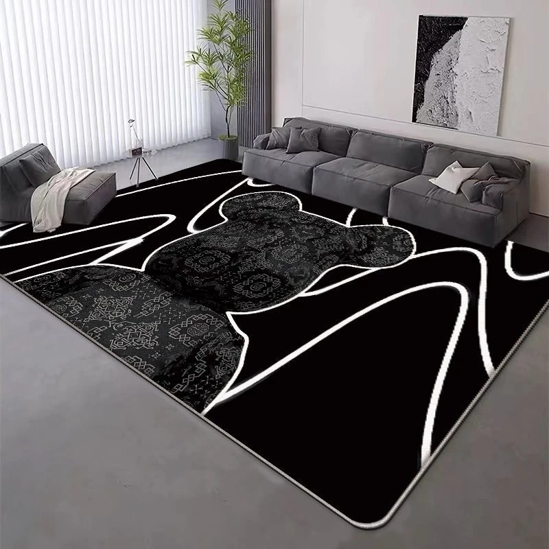 暴力熊地毯客厅大面积卧室满铺复古茶几沙发家用房间床边地垫定制