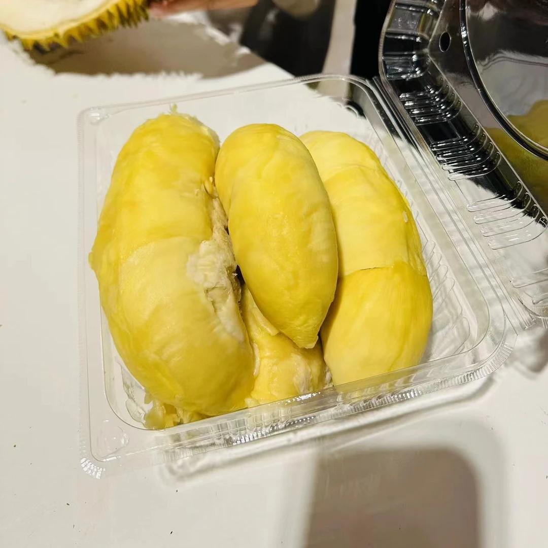 泰国树熟金枕榴莲现剥纯肉一斤鲜榴莲核小榴莲同城配金枕泰国