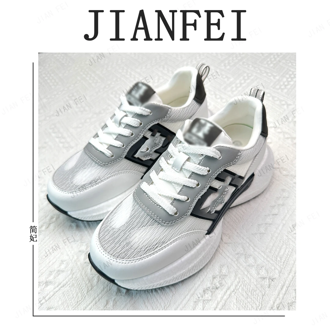 XS26083 女士高端休闲运动鞋百搭时尚透气系带气质