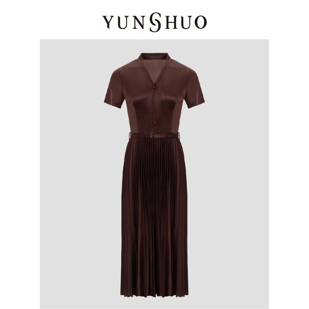 YUNSHUO允硕    2024夏季新款时尚百搭气质轻奢显瘦连衣裙569355