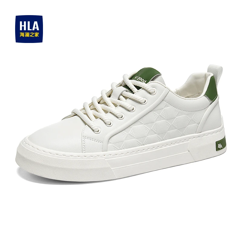 HLA/海澜之家男鞋新款秋冬经典轻便百搭休闲板鞋男士舒适小白鞋