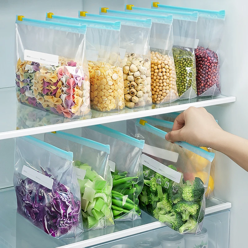 保鲜袋食品级冰箱专用密封袋子拉链式密实袋自封密封收纳袋封口袋