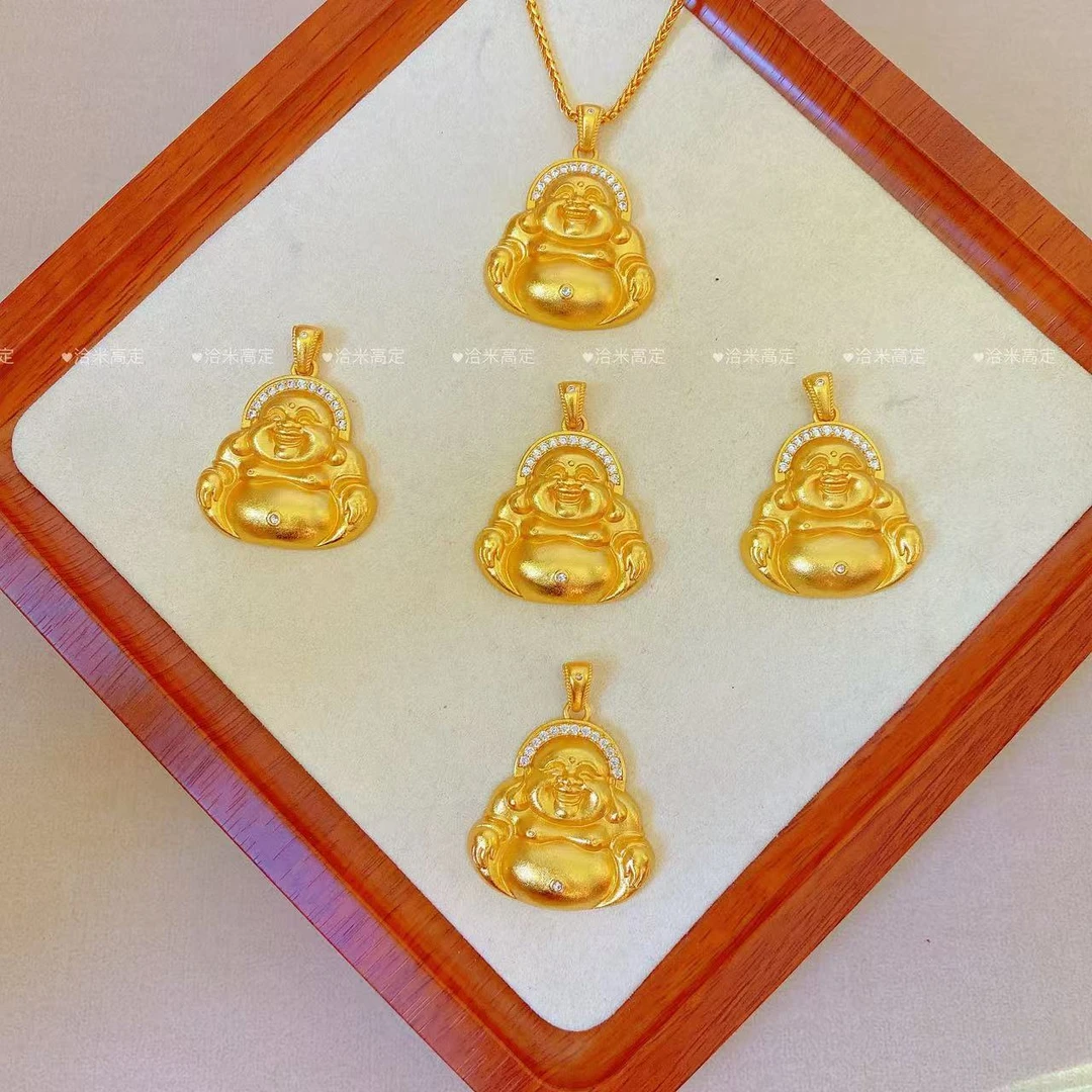 QIAMI AC 洽米高定【点钻弥勒佛】新国潮古法链