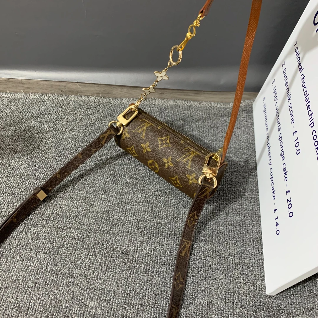 95新 LouisVuitton/路易威登 小怡中古/LV老花巴比龙mini/斜挎包