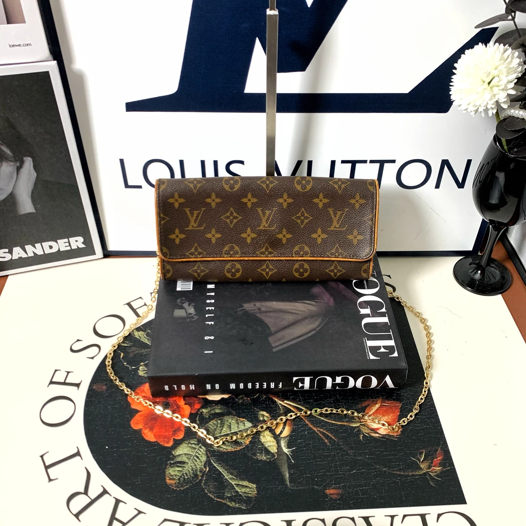 95新 LouisVuitton/路易威登 小怡中古/LV单肩包/信封中古斜挎包