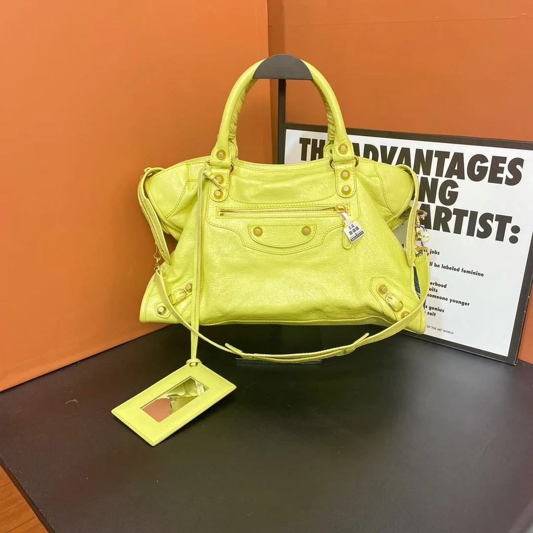 95新 Balenciaga/巴黎世家 小怡中古/巴黎世家机车包/斜挎包
