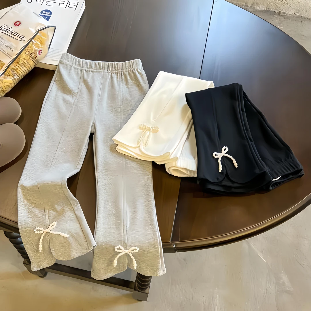 女童休闲裤女孩新款显瘦喇叭裤儿童女宝外穿时尚洋气长裤女童裤子