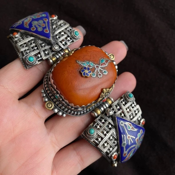 925银手镯 中古vintage 国外回流925银复古首饰民族风手镯