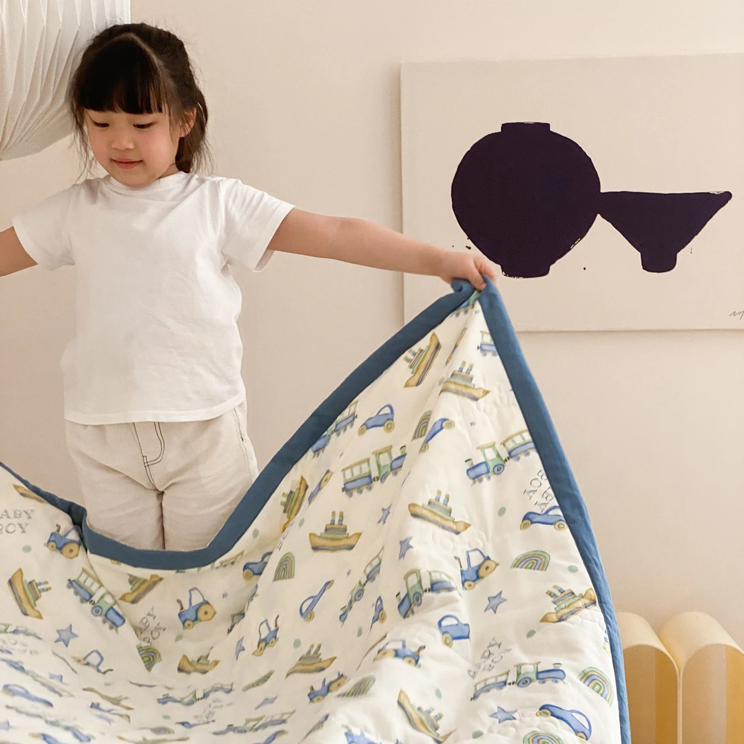 双层纱夏被 A类母婴级夏凉被大豆被纯棉100%全棉可机洗幼儿园