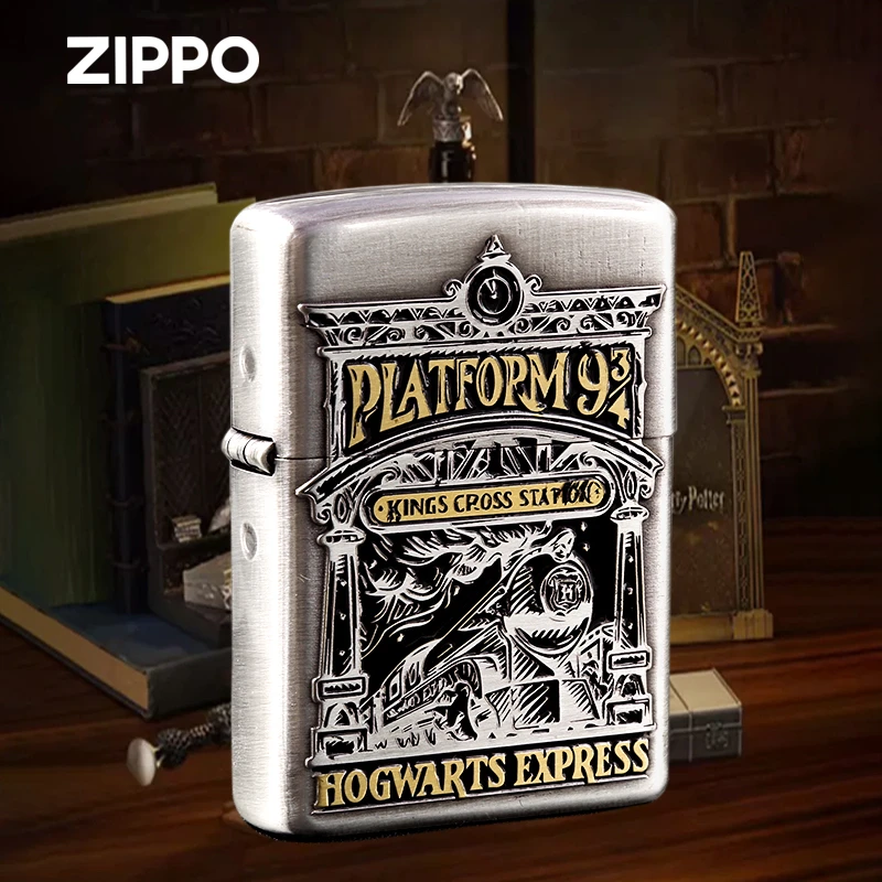 ZIPPO官方正品古银哈利波特煤油打火机送礼自用防风火机DY9902DK