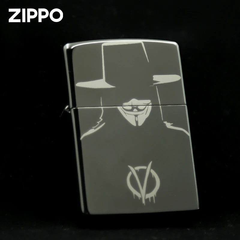 zippo打火机正版V字仇杀队收藏版送男友礼物正品DY9902CY