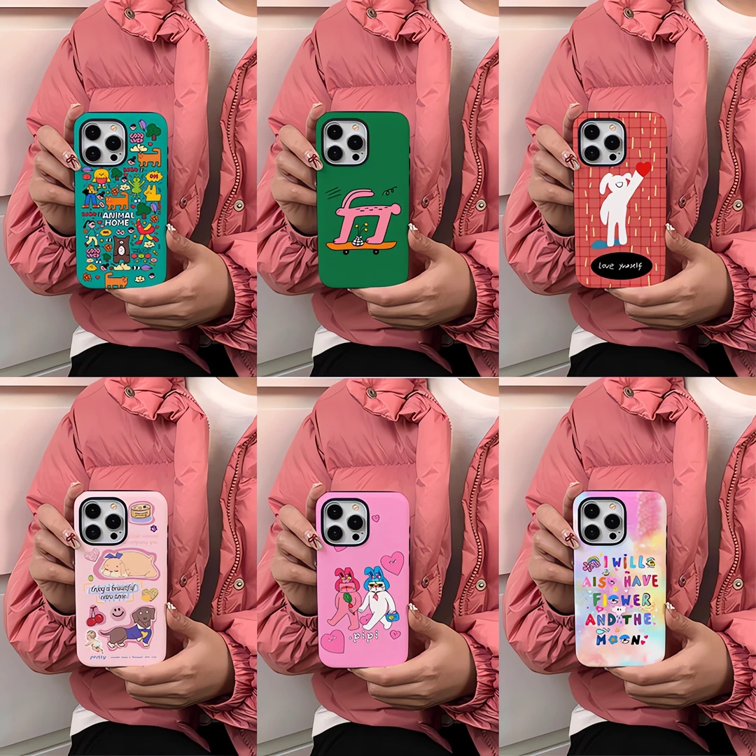 Fairy磨砂韩菲二合一适用苹果iphone15Pro/14全包13防摔手机壳