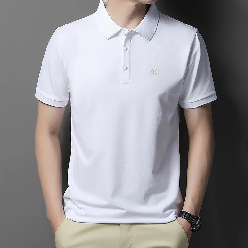 WITI polo衫男短袖夏季男装2024新款翻领男士t恤宽松商务半袖上衣
