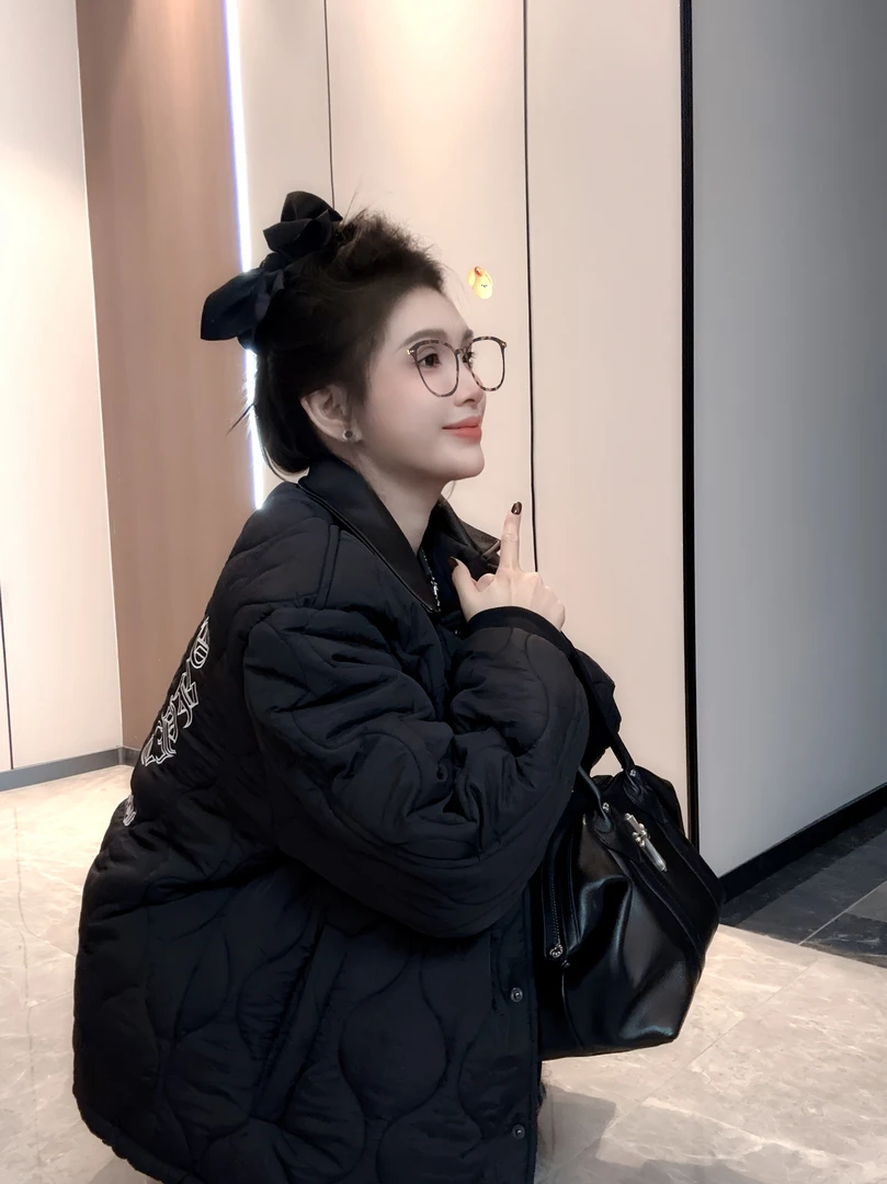 Rebornmoi【vivi】重磅加棉秋冬刺绣克皮标防风外套（男女同款）WT254