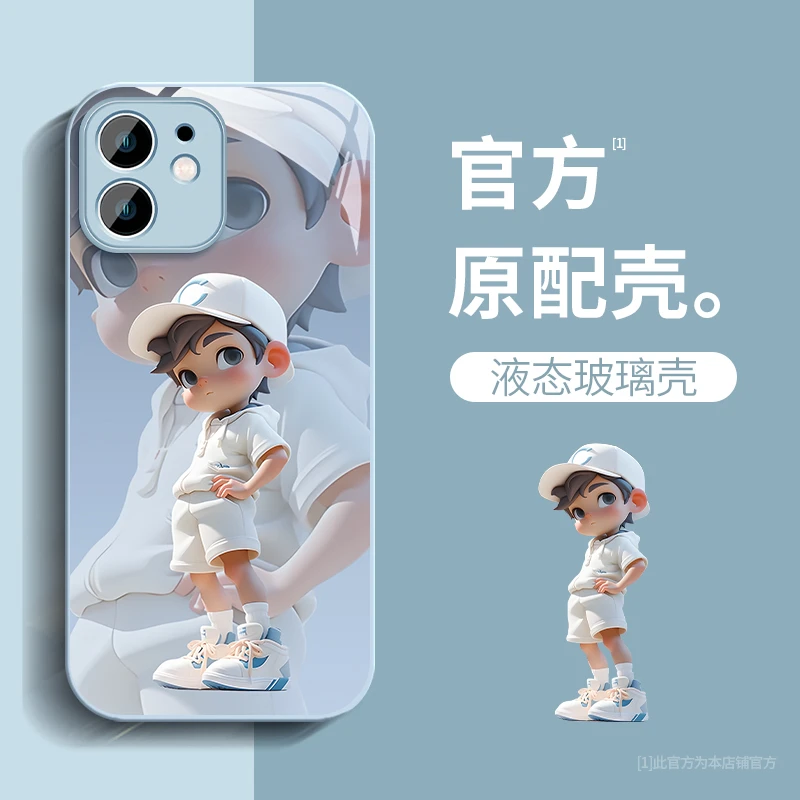 苹果12/12Pro/12ProMax/12mini棒球男孩高级感网红防摔全包手机壳