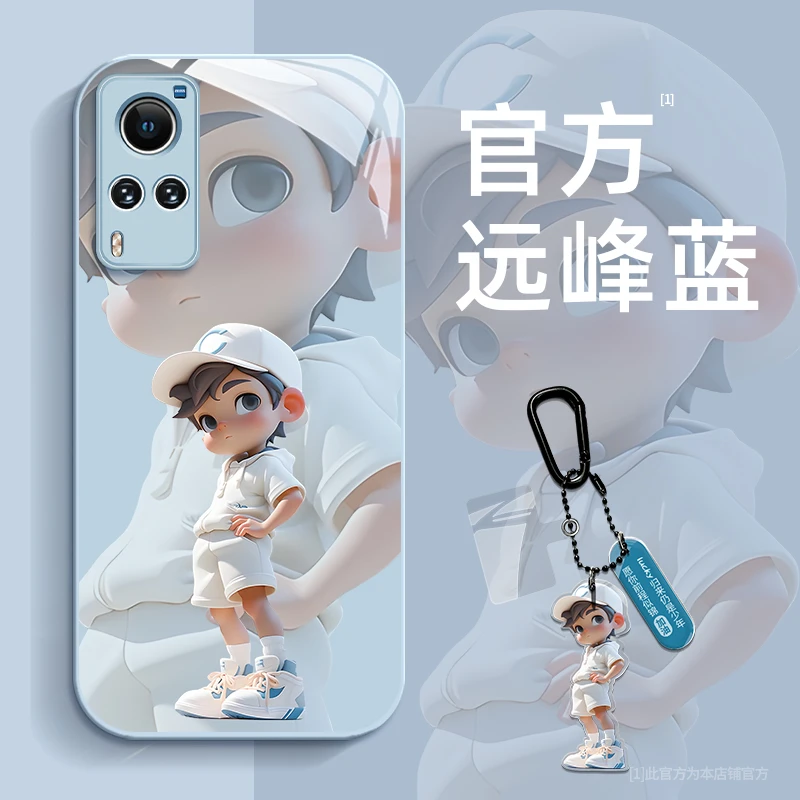 VIVOX60/X60Pro/X60曲面屏棒球男孩网红高级感防摔男手机壳保护套