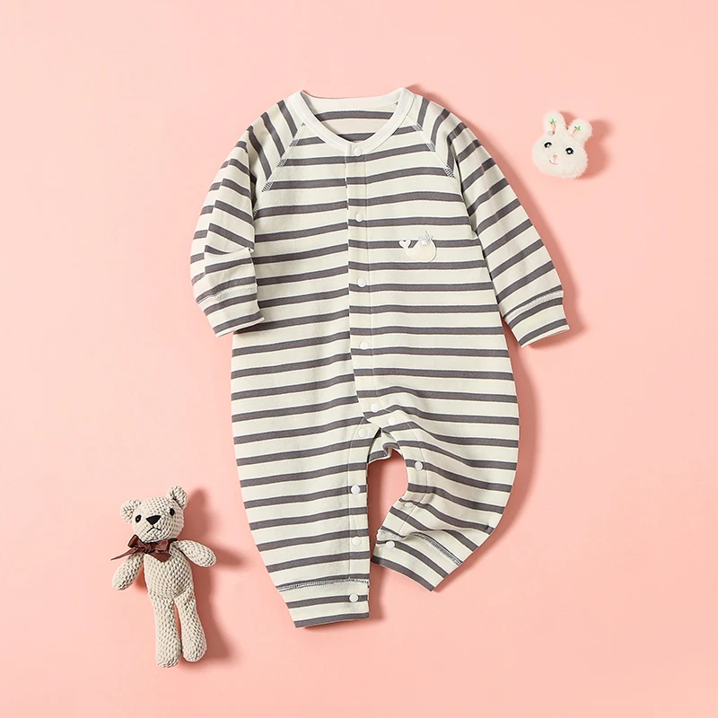 婴儿新生婴哈衣无骨婴幼儿新生儿爬服幼童宝宝连体衣纯棉长爬秋冬