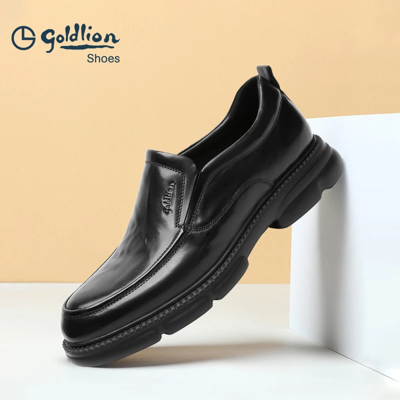 金利来男士皮鞋25年新款都市商务休闲轻质套脚乐福鞋567410573