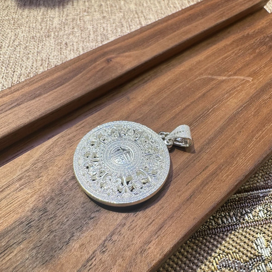 吊坠足银 608罗盘吊坠