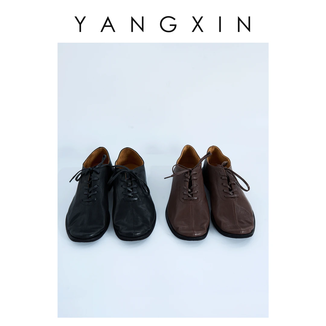 【无龄·杨昕】“返潮复古穿搭”极简风百搭时尚单鞋HYXHS25SS07006