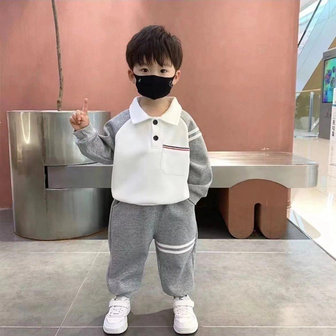 儿童秋季套装2025新款儿童卫衣炸街网红帅气衣服洋气韩版两件套潮