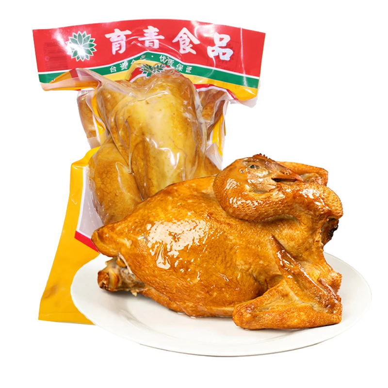 冷冻育青鸡580g 手撕鸡台式熏鸡扒鸡即食卤味熟食烧鸡