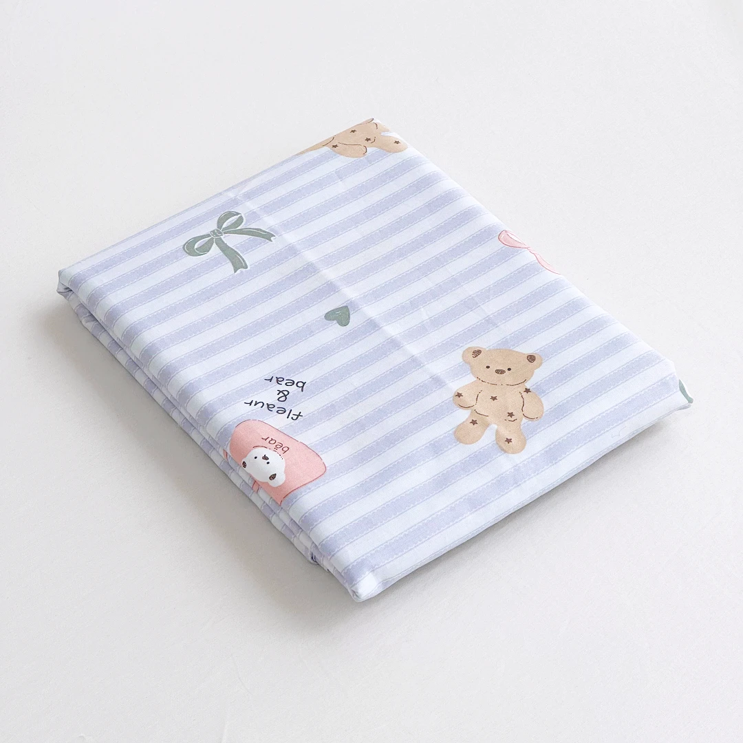 【京かわ会社】全棉80支匹马棉床单 纯棉单人床单160*230cm 丹妮小熊