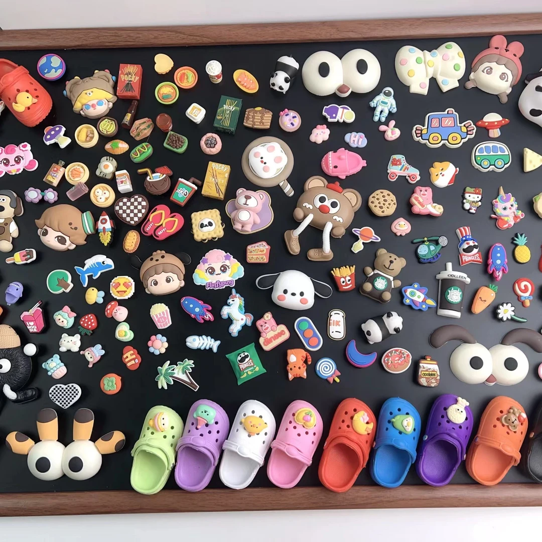 「对碰可换款」主播代拆百搭鞋花洞洞鞋cs卡通配件时尚休闲