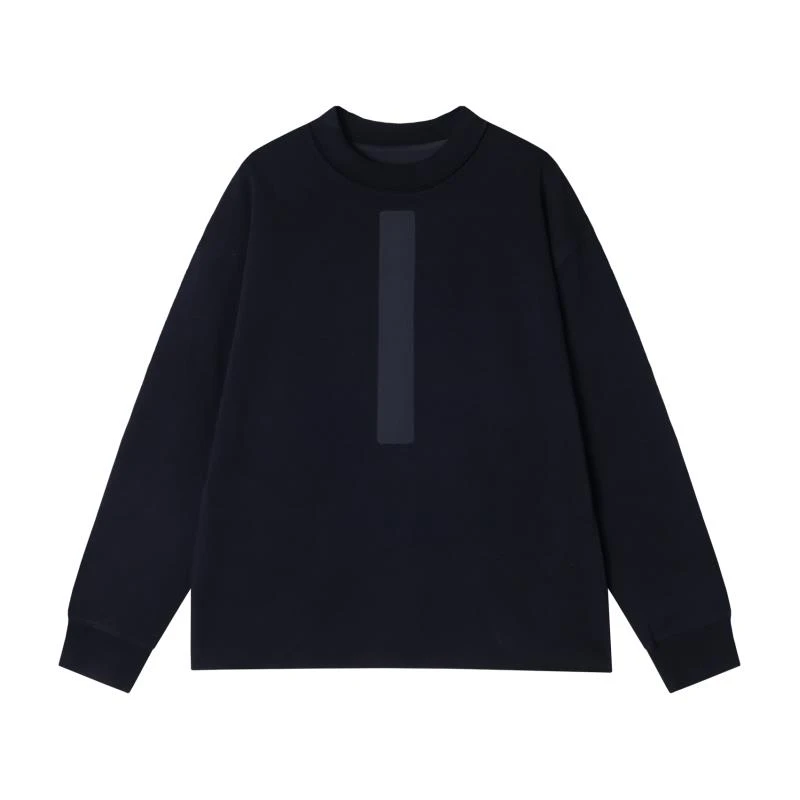 WY537-DY秋冬新款时尚个性撞色圆领套头卫衣休闲百搭简约宽松上衣