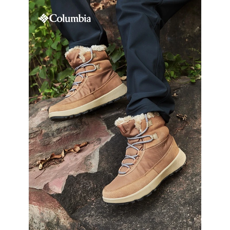 Columbia哥伦比亚户外款女士防水透气时尚保暖绒毛雪地靴BL2117