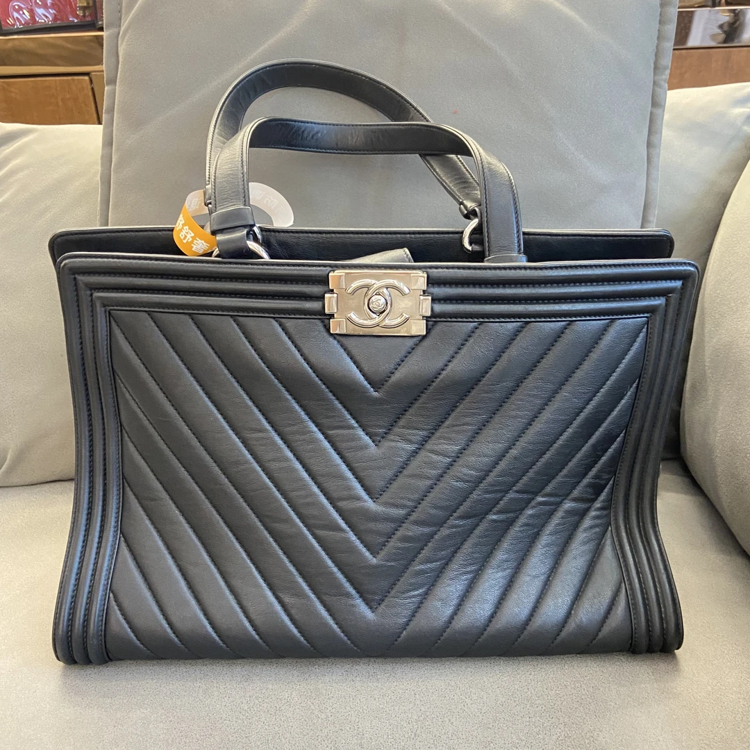 95新 Chanel/香奈儿 香奈儿CHANEL经典款黑色牛皮单肩包