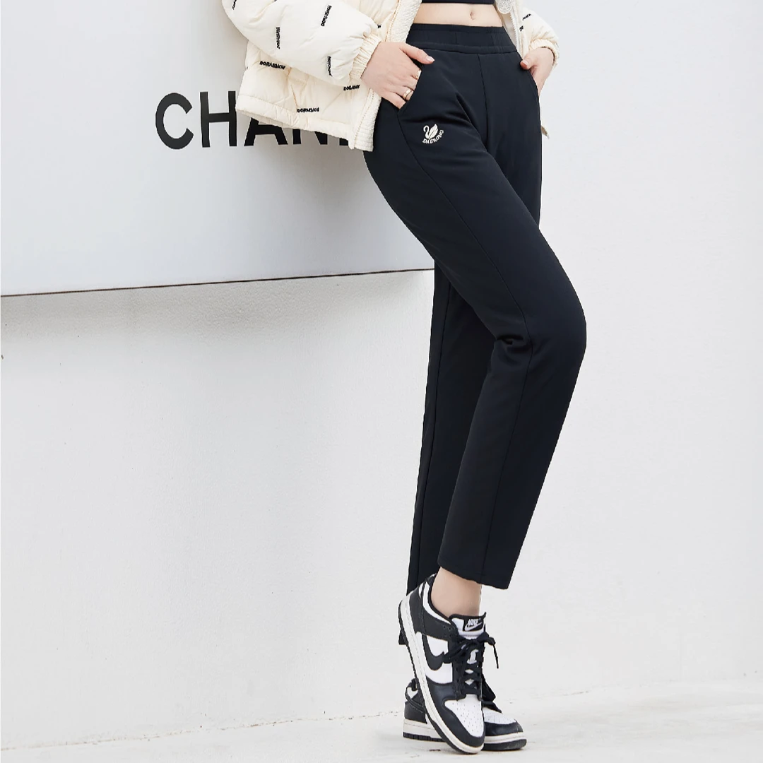 【直筒款鹅绒裤】女士休闲宽松百搭运动保暖显瘦羽绒裤鹅绒裤8555