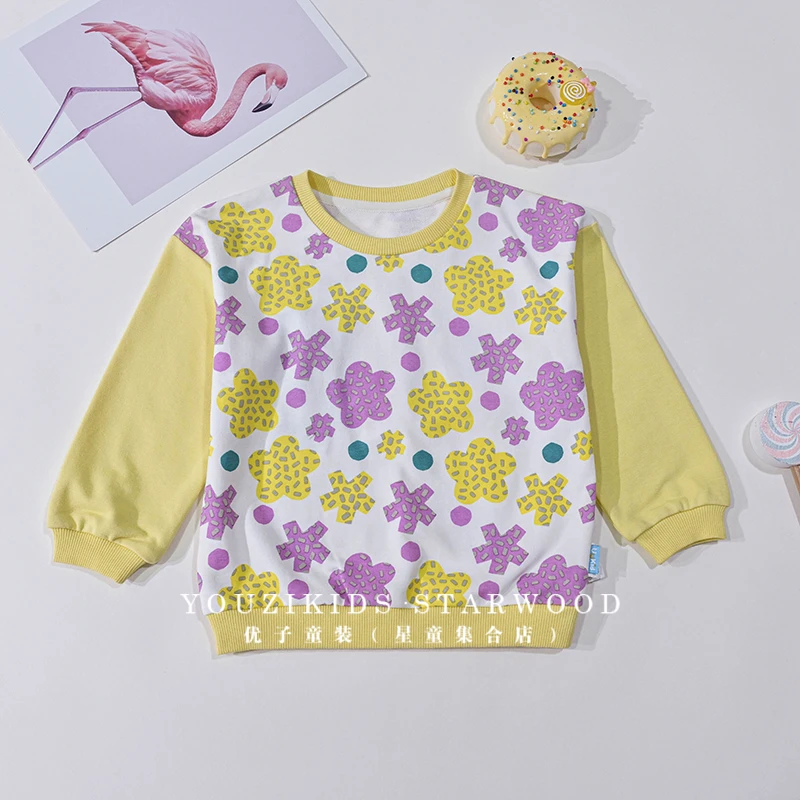 优儿宝贝【反季浮力】春秋儿童卫衣6012114女小童宝宝针织宽版T恤