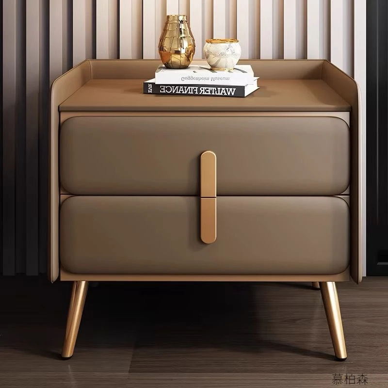 实木简约床头柜 小型家用智能收纳置物爆款网红款特价多功能转角