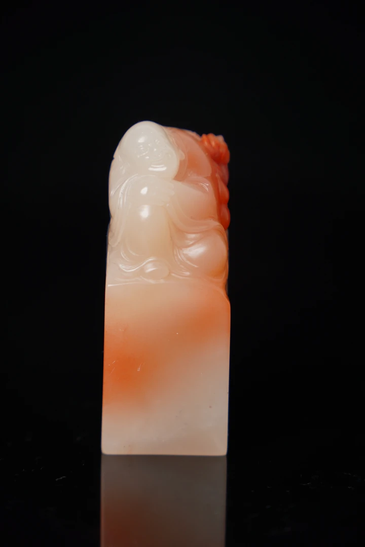 寿山石印石弥勒印章