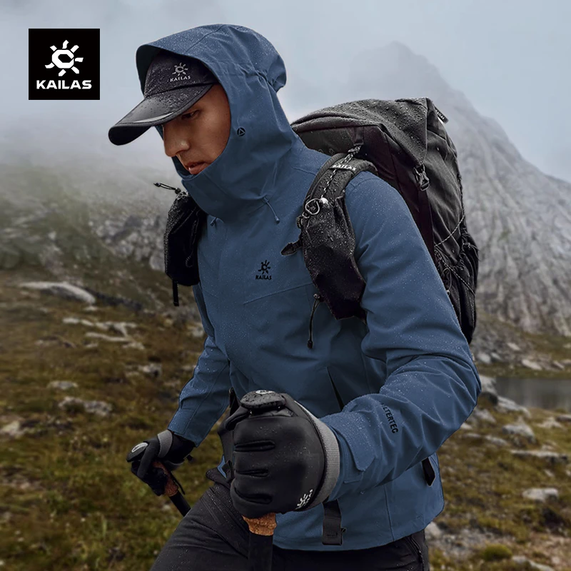 KAILAS凯乐石硬壳冲锋衣抓绒三合一冬季防风防水户外登山服男女