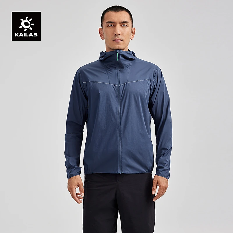 KAILAS凯乐石轻薄风衣防风防泼户外运动越野跑徒步外套男款