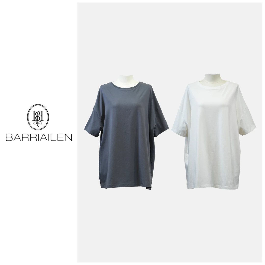 BARRIAILEN | 色宽松休闲简约经典T恤-241243