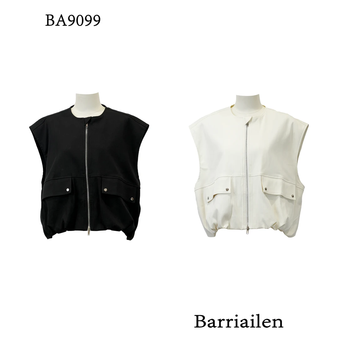 BARRIAILEN | 潮流个性无袖拉链马甲外套-249099