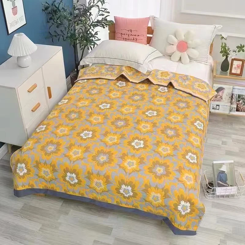 【春满园】 150*200(cm) 纱布盖毯床单软席毛巾被