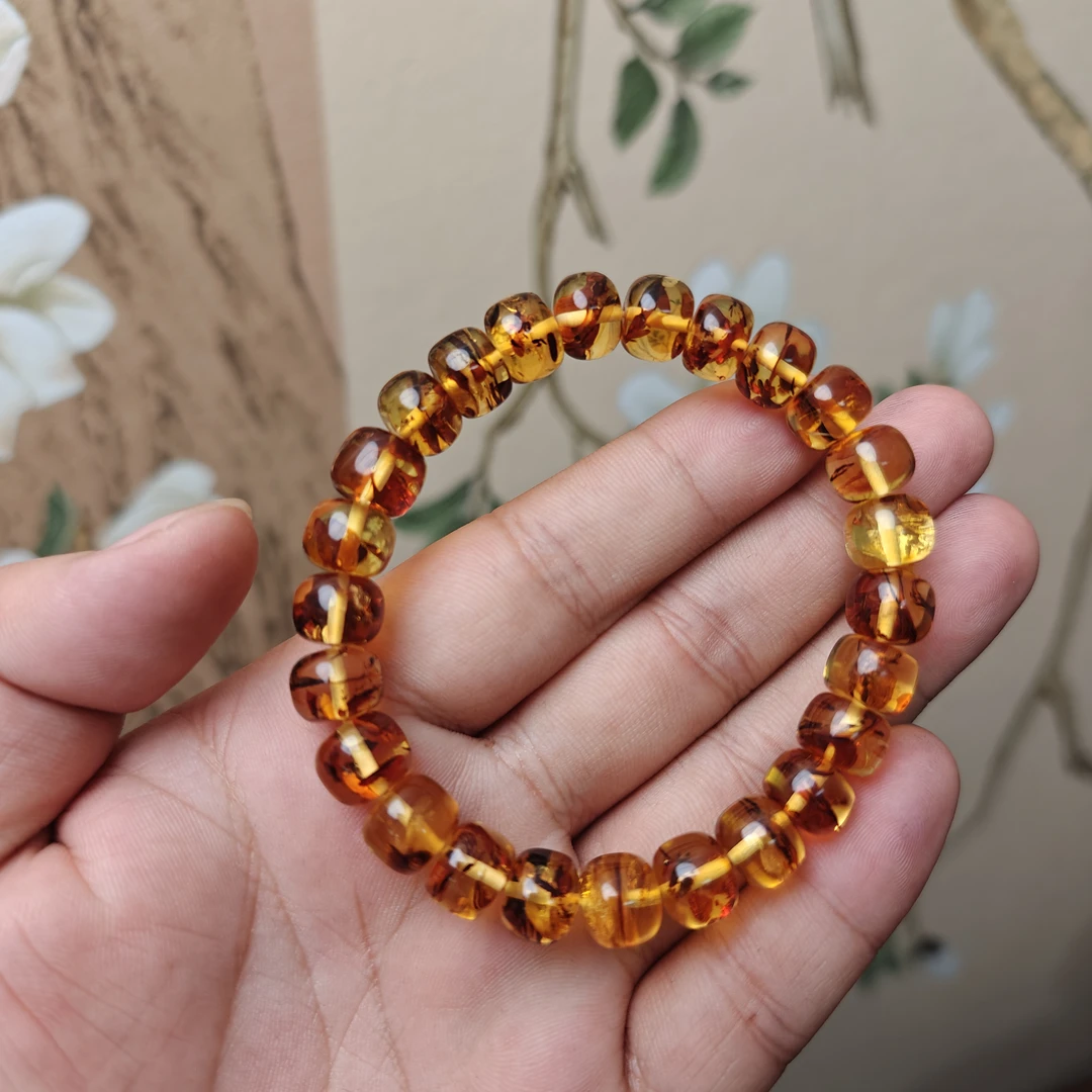 【蜜语】琥珀蜜蜡10+精工花珀