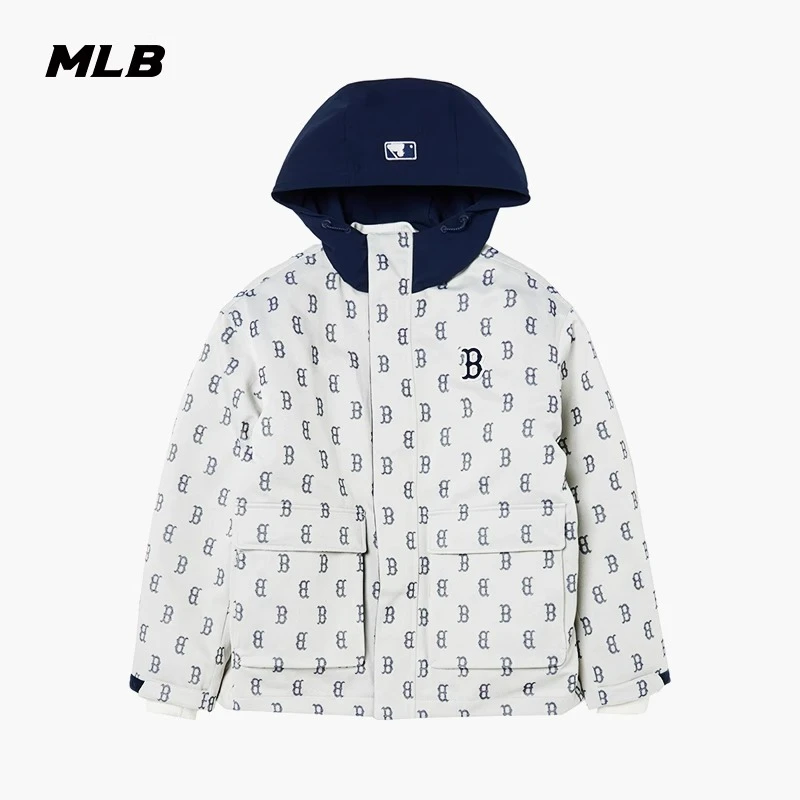 MLB情侣三合一外套内胆可拆卸满印老花夹克24春夏新款3AWJM0646