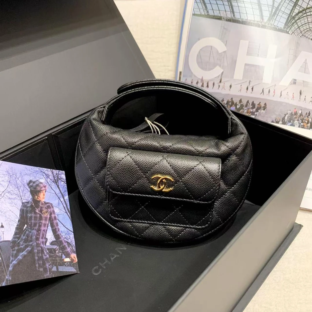 99新 Chanel/香奈儿 susu壹臻/Chanel 23B黑金呼啦圈 60759157