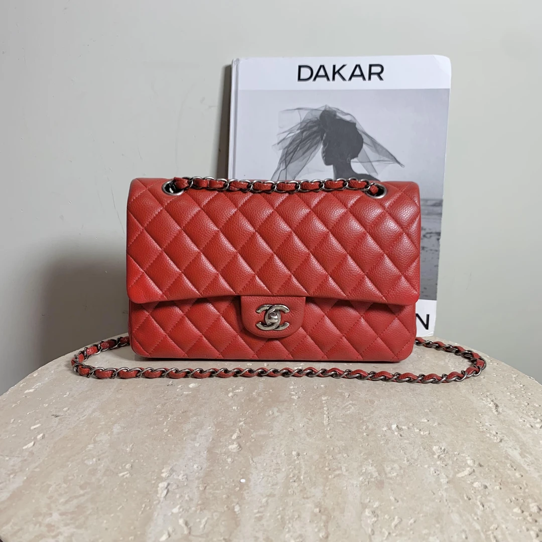 95新 Chanel/香奈儿 壹臻/红银荔枝CF中号 21开 / 88548365