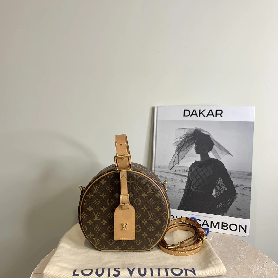 95新 LouisVuitton/路易威登 壹臻/LV老花硬圆饼 81291866